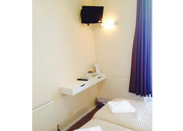 Twin room at Romanos Hotel