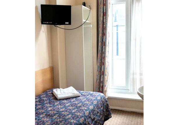Single room at Romanos Hotel